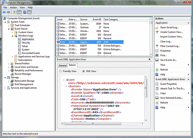 Windows Event Viewer