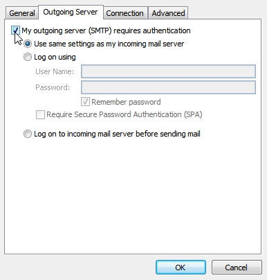 centurytel email settings for outlook 2016