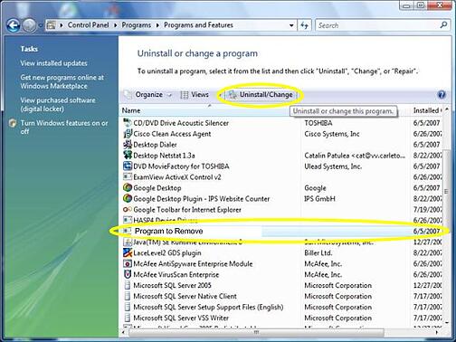 Uninstalling Programs, Windows 7 Uninstall Program, How to uninstall programs in Windows 7