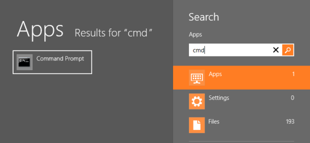 win 8 cmd